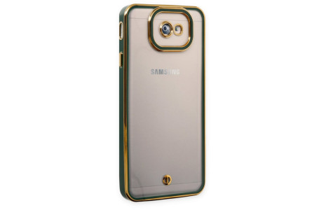Newface Samsung Galaxy J7 Prime Kılıf Liva Lens Silikon - Yeşil