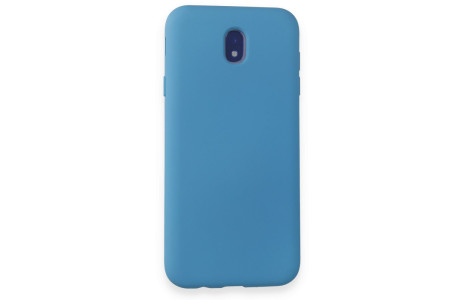 Newface Samsung Galaxy J7 Pro / J730 Kılıf Nano içi Kadife Silikon - Mavi