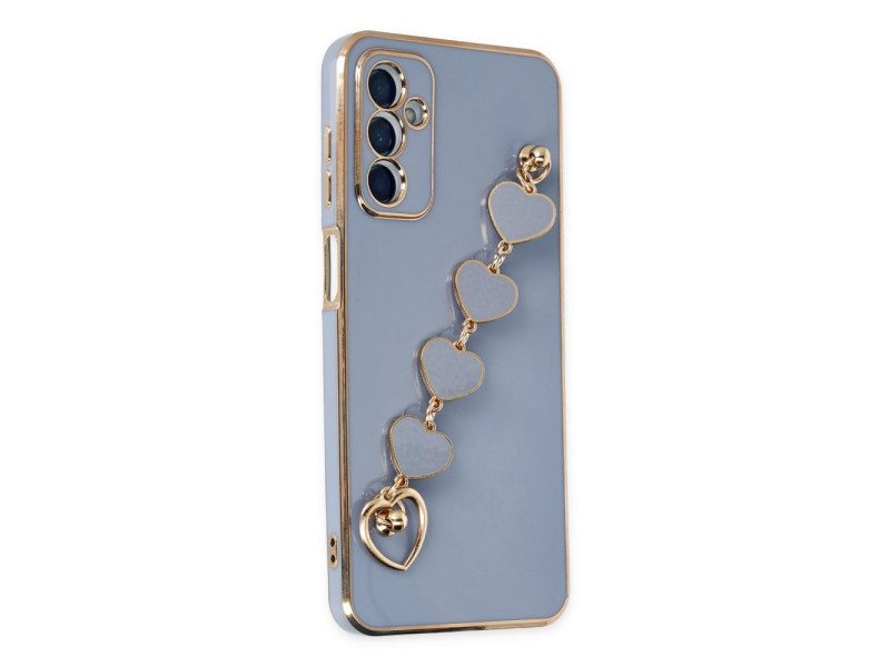 Newface Samsung Galaxy M23 Kılıf Esila Silikon - Gri