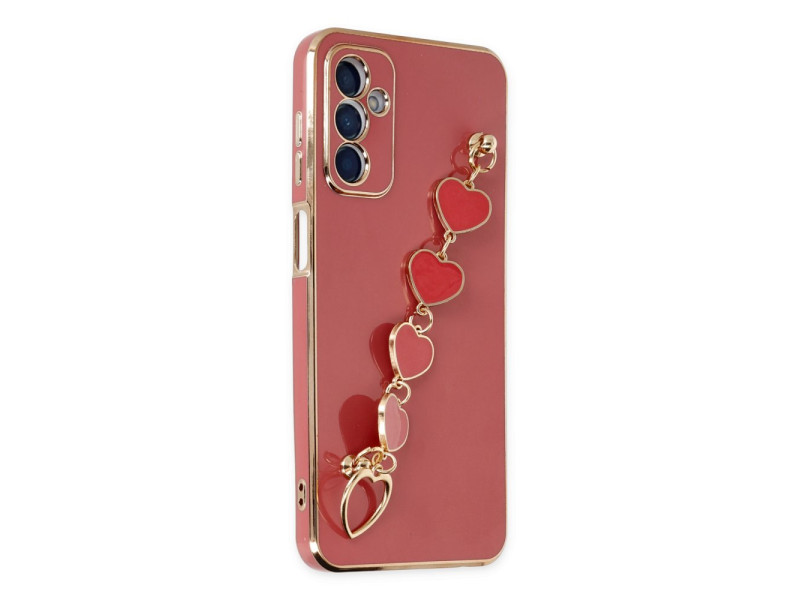 Newface Samsung Galaxy M23 Kılıf Esila Silikon - Kırmızı