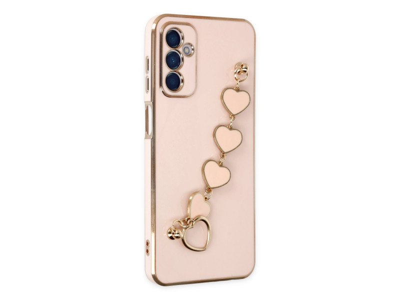 Newface Samsung Galaxy M23 Kılıf Esila Silikon - Pudra