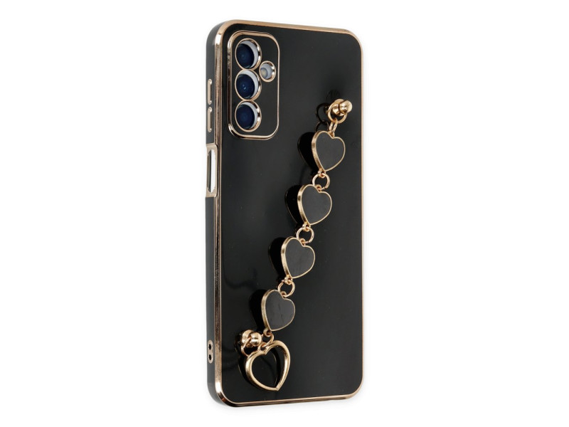 Newface Samsung Galaxy M23 Kılıf Esila Silikon - Siyah