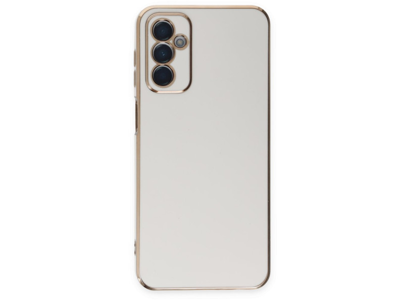 Newface Samsung Galaxy M23 Kılıf Volet Silikon - Beyaz