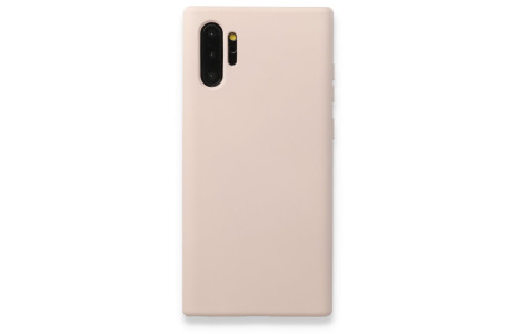 Newface Samsung Galaxy Note 10 Plus Kılıf Nano içi Kadife Silikon - Pudra