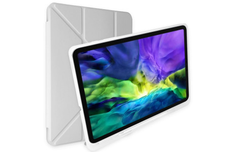 Newface iPad 9.7 (2018) Kılıf Kalemlikli Mars Tablet Kılıfı - Gri