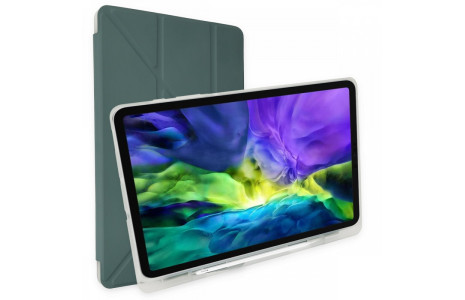 Newface iPad 9.7 (2018) Kılıf Kalemlikli Mars Tablet Kılıfı - Koyu Yeşil