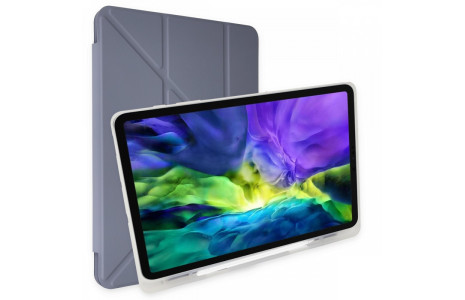 Newface iPad 9.7 (2018) Kılıf Kalemlikli Mars Tablet Kılıfı - Lila