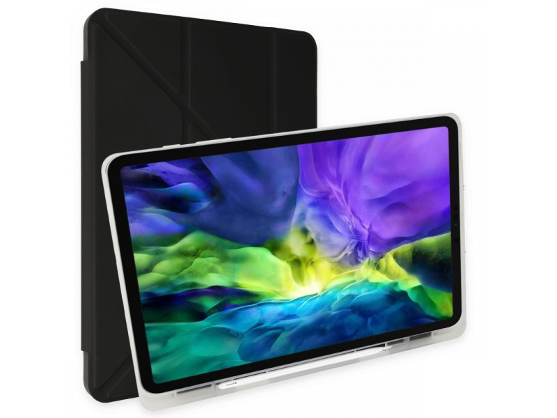 Newface iPad 9.7 (2017) Kılıf Kalemlikli Mars Tablet Kılıfı - Siyah