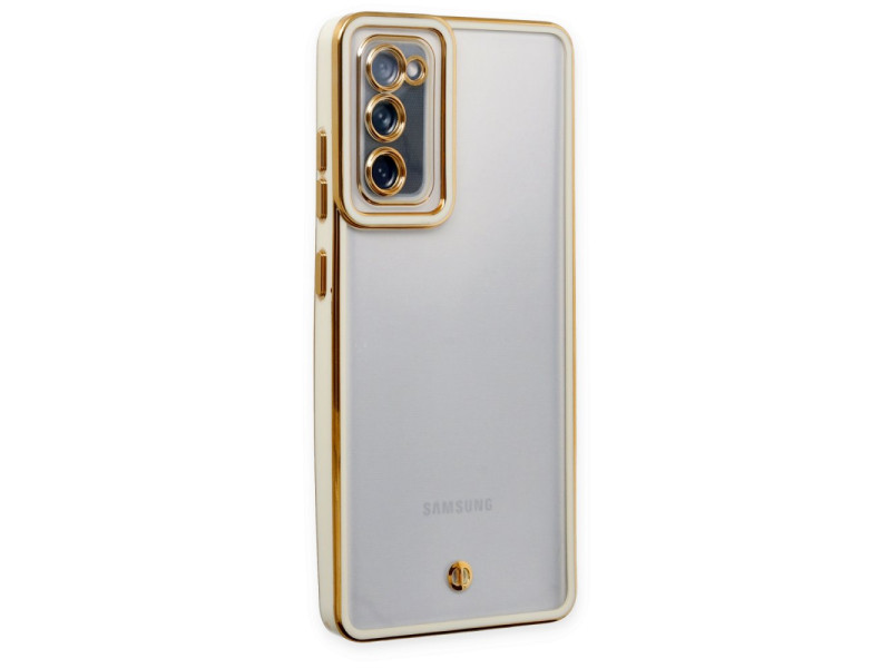 Newface Samsung Galaxy S20 FE Kılıf Liva Lens Silikon - Beyaz