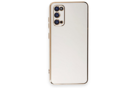 Newface Samsung Galaxy S20 Kılıf Volet Silikon - Beyaz
