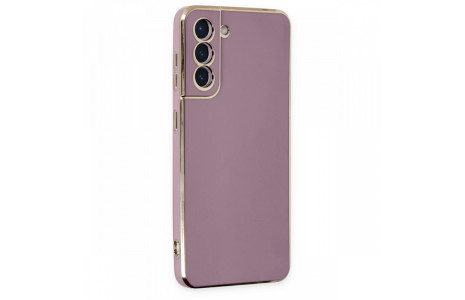 Newface Samsung Galaxy S21 Kılıf Volet Silikon - Mor