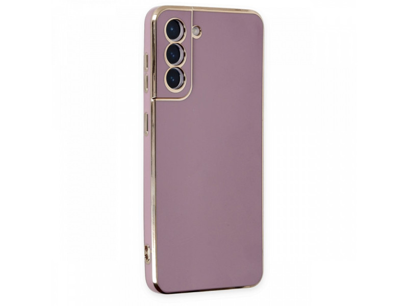 Newface Samsung Galaxy S21 Kılıf Volet Silikon - Mor
