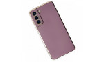 Newface Samsung Galaxy S21 Kılıf Volet Silikon - Mor