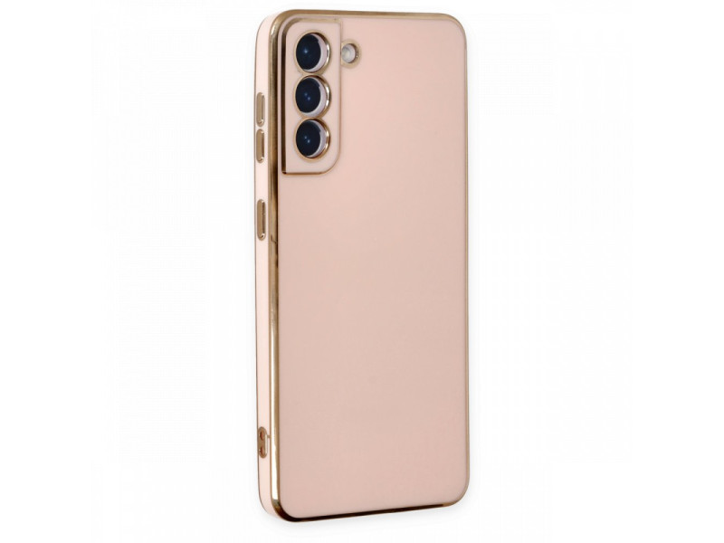Newface Samsung Galaxy S21 Kılıf Volet Silikon - Pembe