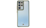Newface Samsung Galaxy S21 Ultra Kılıf Liva Lens Silikon - Yeşil