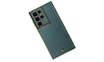 Newface Samsung Galaxy S22 Ultra Kılıf Liva Lens Silikon - Yeşil