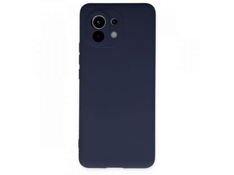 Newface Xiaomi Mi 11 Kılıf Nano içi Kadife Silikon - Lacivert