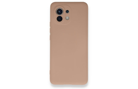 Newface Xiaomi Mi 11 Kılıf Nano içi Kadife Silikon - Pudra