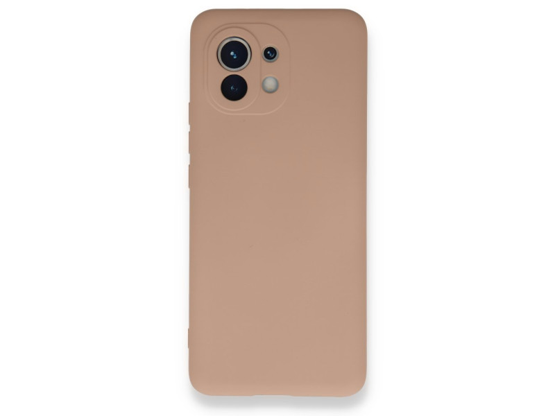 Newface Xiaomi Mi 11 Kılıf Nano içi Kadife Silikon - Pudra