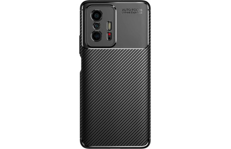Newface Xiaomi Mi 11T Pro Kılıf Focus Karbon Silikon - Siyah