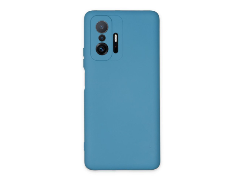 Newface Xiaomi Mi 11T Pro Kılıf Nano içi Kadife Silikon - Mavi