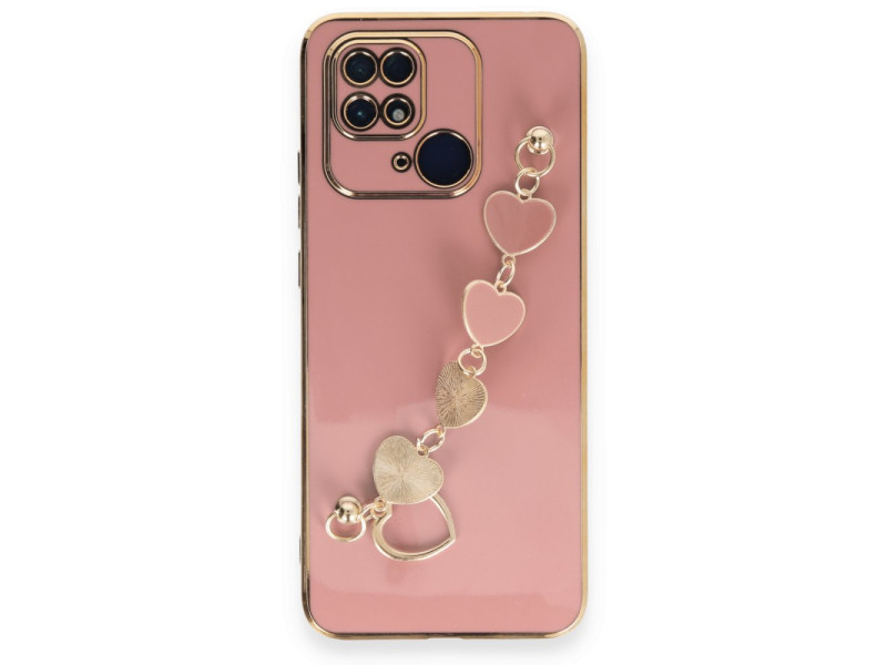 Newface Xiaomi Poco C40 Kılıf Esila Silikon - Pudra