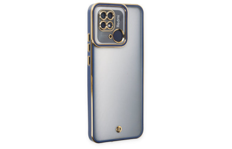 Newface Xiaomi Poco C40 Kılıf Liva Lens Silikon - Mavi