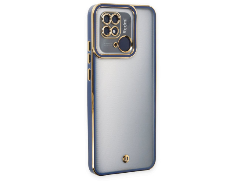 Newface Xiaomi Poco C40 Kılıf Liva Lens Silikon - Mavi