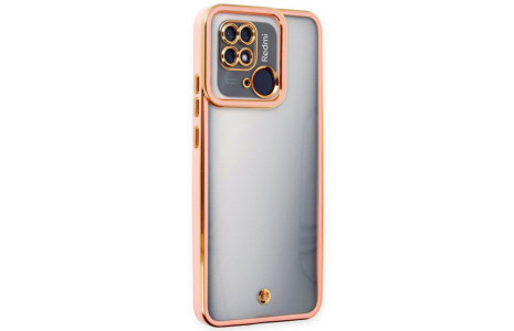 Newface Xiaomi Poco C40 Kılıf Liva Lens Silikon - Rose