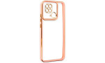 Newface Xiaomi Poco C40 Kılıf Liva Lens Silikon - Rose
