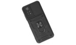 Newface Xiaomi Poco M4 Pro 4G Kılıf Pars Lens Yüzüklü Silikon - Siyah