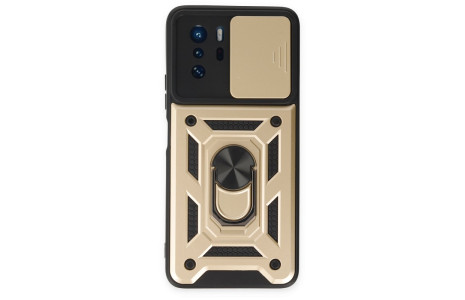 Newface Xiaomi Poco X3 GT Kılıf Pars Lens Yüzüklü Silikon - Gold