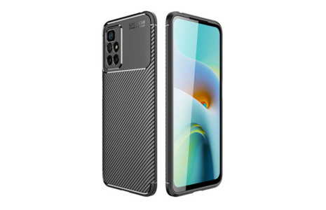 Newface Xiaomi Redmi 10 2022 Kılıf Focus Karbon Silikon - Siyah
