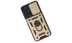 Newface Xiaomi Redmi 10 2022 Kılıf Pars Lens Yüzüklü Silikon - Gold