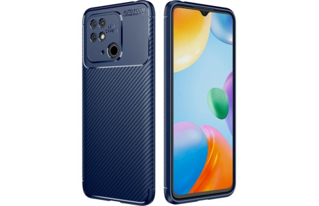 Newface Xiaomi Poco C40 Kılıf Focus Karbon Silikon - Lacivert