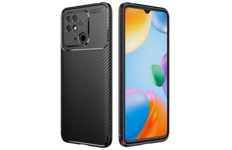 Newface Xiaomi Poco C40 Kılıf Focus Karbon Silikon - Siyah