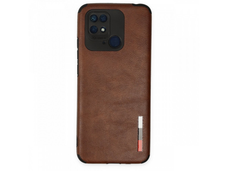 Newface Xiaomi Poco C40 Kılıf Loop Deri Silikon - Kahverengi