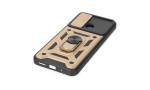Newface Xiaomi Redmi 10C Kılıf Pars Lens Yüzüklü Silikon - Gold