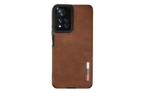Newface Xiaomi Redmi Note 11 Pro Plus 5G Kılıf Loop Deri Silikon - Kahverengi
