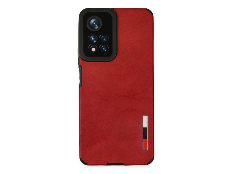 Newface Xiaomi Redmi Note 11 Pro Plus 5G Kılıf Loop Deri Silikon - Kırmızı