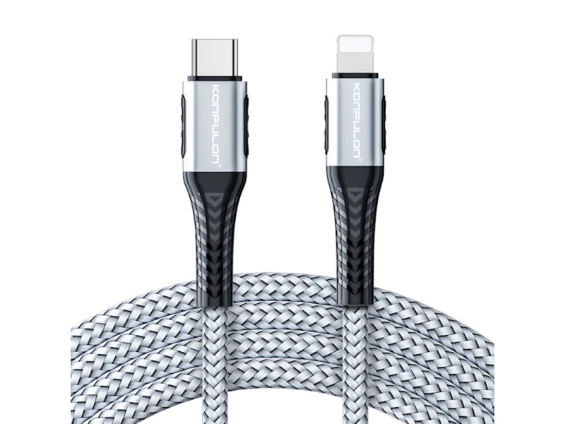 Konfulon DC35 Type-C to Lightning Kablo 1MT - Gri