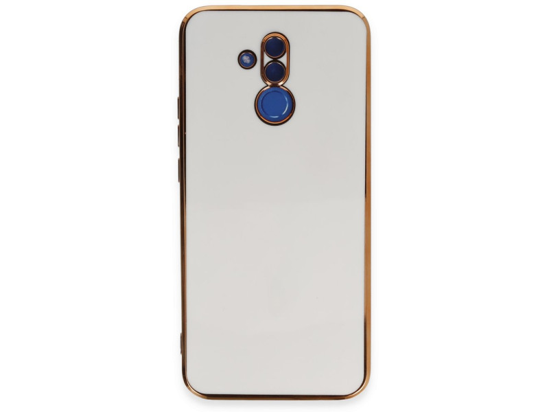 Newface Huawei Mate 20 Lite Kılıf Volet Silikon - Beyaz