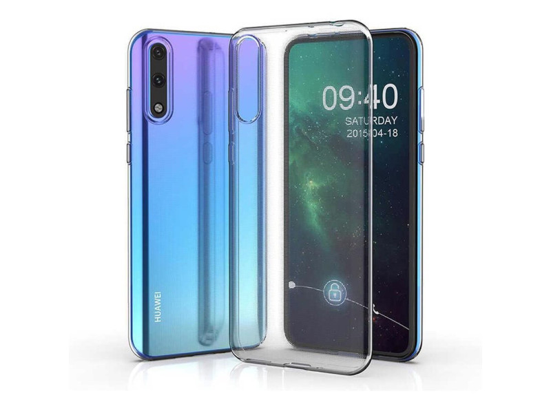 Newface Huawei P Smart S Kılıf Lüx Şeffaf Silikon