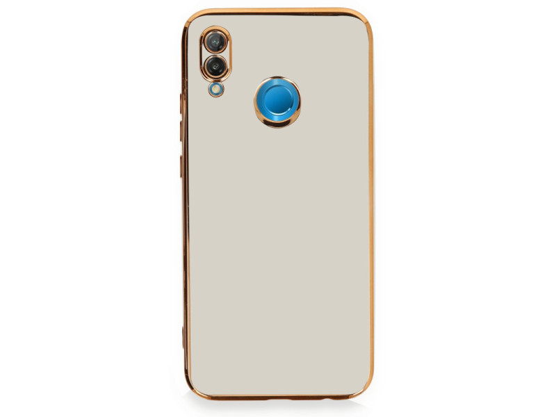 Newface Huawei P20 Lite Kılıf Volet Silikon - Beyaz