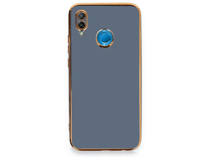 Newface Huawei P20 Lite Kılıf Volet Silikon - Mavi