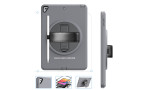 Newface iPad 10.2 (7.nesil) Kılıf Hand Strap Tablet Kılıfı - Gri