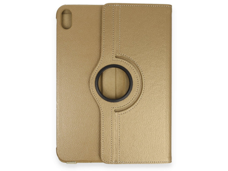 Newface iPad 2022 10.9 (10.nesil) Kılıf 360 Tablet Deri Kılıf - Gold