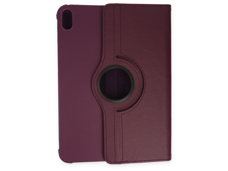 Newface iPad 2022 10.9 (10.nesil) Kılıf 360 Tablet Deri Kılıf - Mürdüm