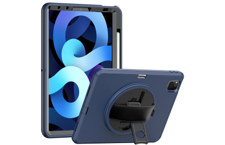 Newface iPad Pro 11 (2020) Kılıf Hand Strap Tablet Kılıfı - Lacivert