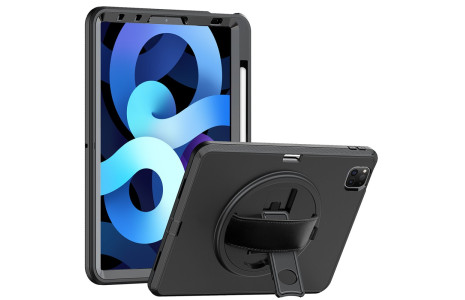 Newface iPad Pro 11 (2020) Kılıf Hand Strap Tablet Kılıfı - Siyah